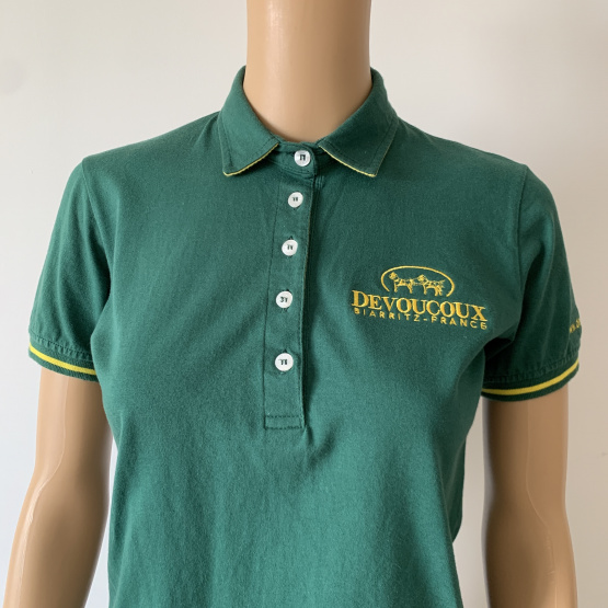 Polo Devoucoux vert S occasion