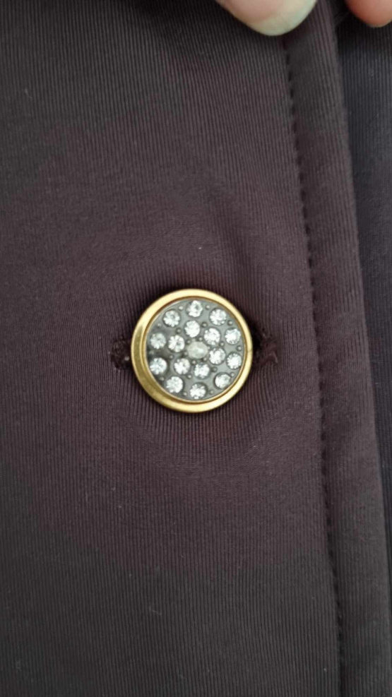 Veste concours Equithème marron strass (36) neuf occasion