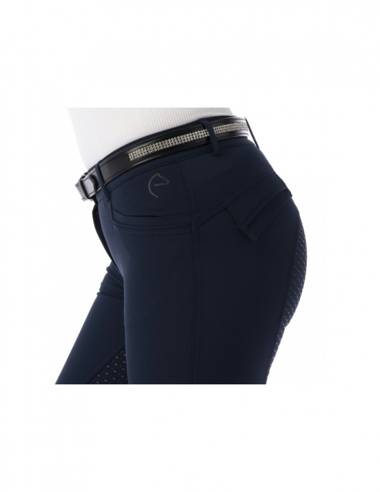 Pantalon équitation Equithème micro bleu (38) neuf occasion