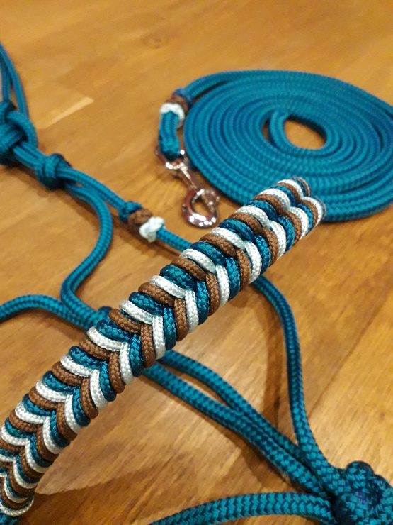 Licol éthologique & longe 3 m (pur sang) neuf occasion Licol éthologique & longe 3 m (pur sang) neuf occasion