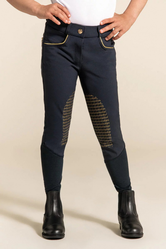 Pantalon équitation Horse Spirit paris marine & argent (10 ans) neuf occasion