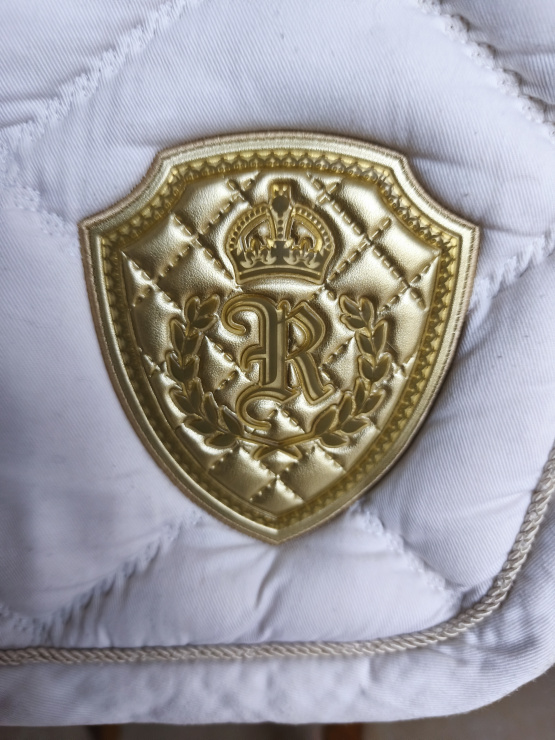 Tapis de selle Equithème blanc (poney) occasion