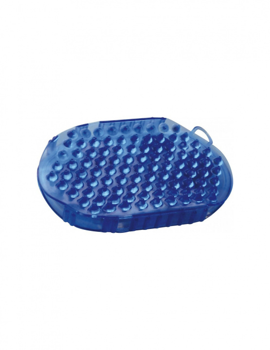 Gant double face étrille et massage Hippotonic bleu (neuf) occasion