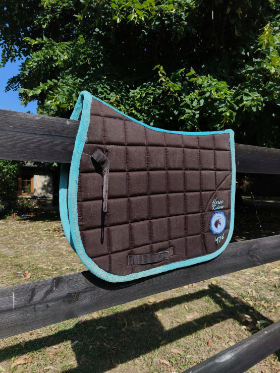 Tapis de Selle Fouganza marron (cheval) occasion