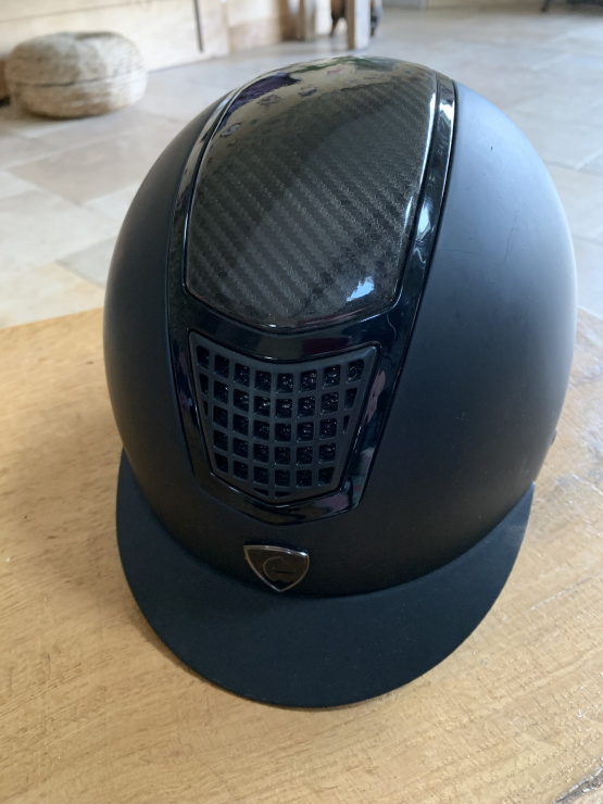 Casque équitation Equithème noir (53-55) occasion