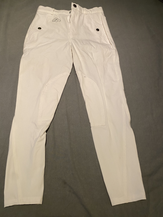 Pantalon équitation concours Komutekir blanc (12 ans) occasion