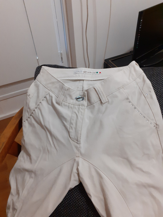 Pantalon concours équitation Animo blanc (36) occasion