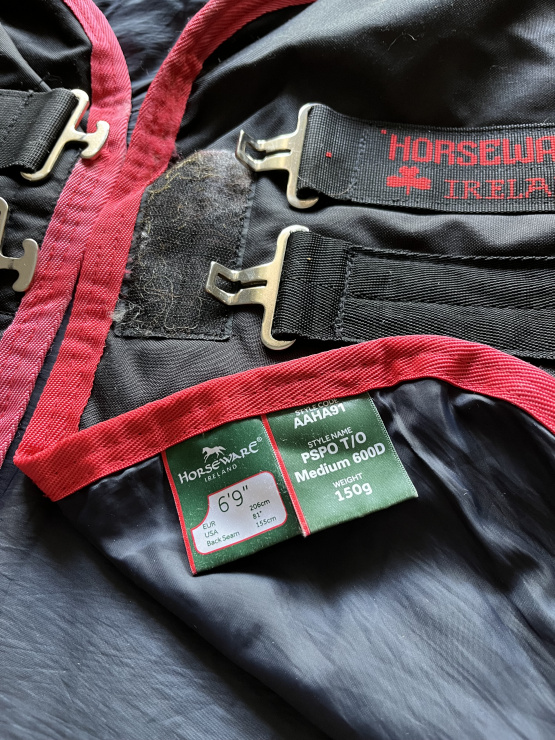Couverture Horseware noir 155 cm occasion