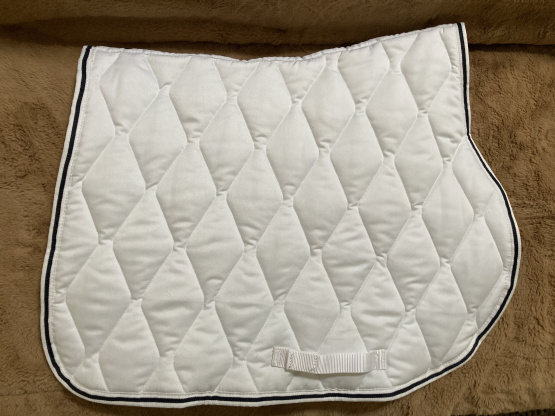 Tapis de selle Fouganza blanc occasion