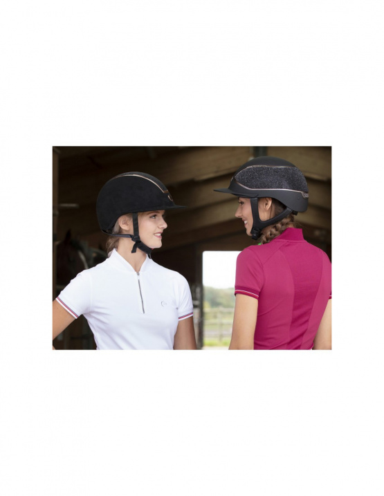 Casque équitation Equithème Glint Lamé noir (52-54) neuf occasion