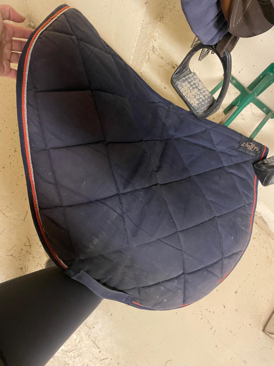Tapis de selle Ju & Pa bleu (cheval) occasion