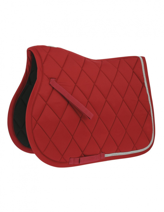 Tapis de selle Equithème Diamond rouge (cheval) neuf occasion