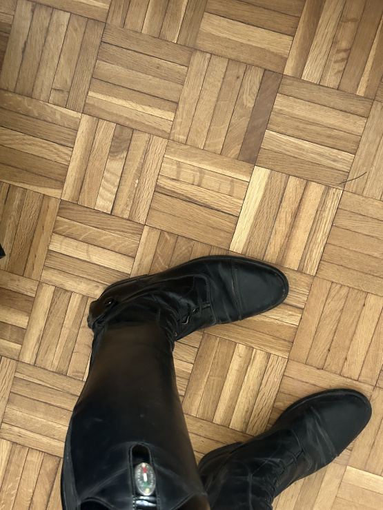 Bottes équitation Fellini cuir noir (38) occasion
