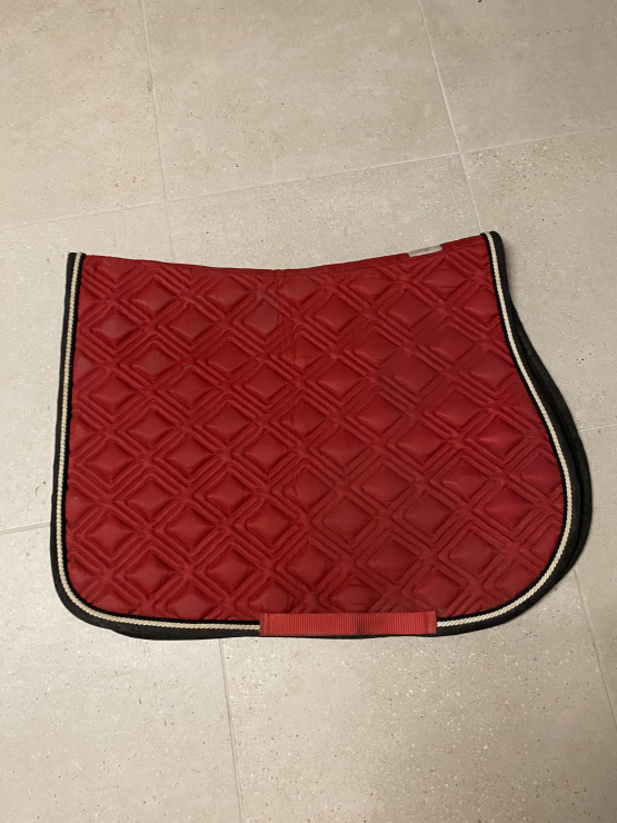 Tapis de selle Equithème rouge occasion