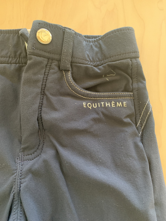 Pantalon équitation Equithème bleu (10 ans) occasion
