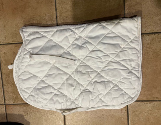 Tapis de selle Equithème blanc (poney) occasion
