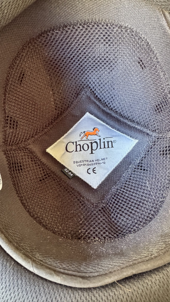 Bombe Choplin cuir noir (52-54) occasion