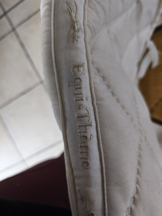 Tapis de selle Equithème blanc (poney) occasion