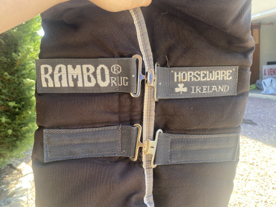 Couverture Horseware Rambo noir 155 cm occasion