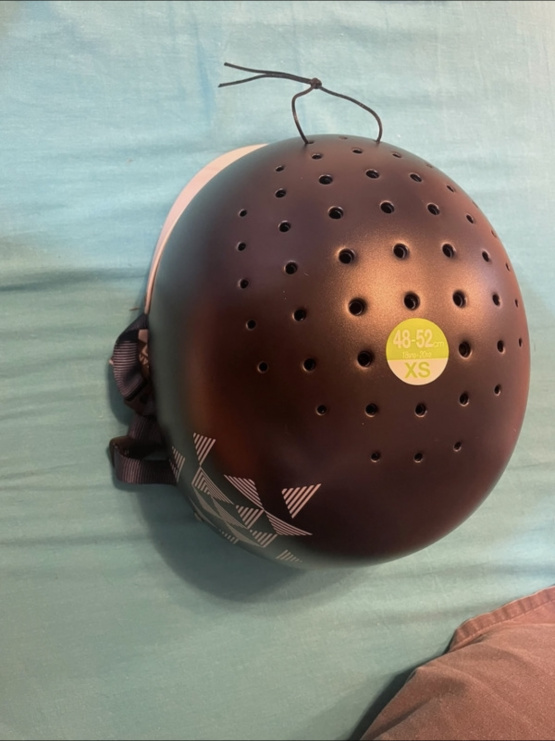 Casque équitation Fouganza bleu (48-52) neuf occasion