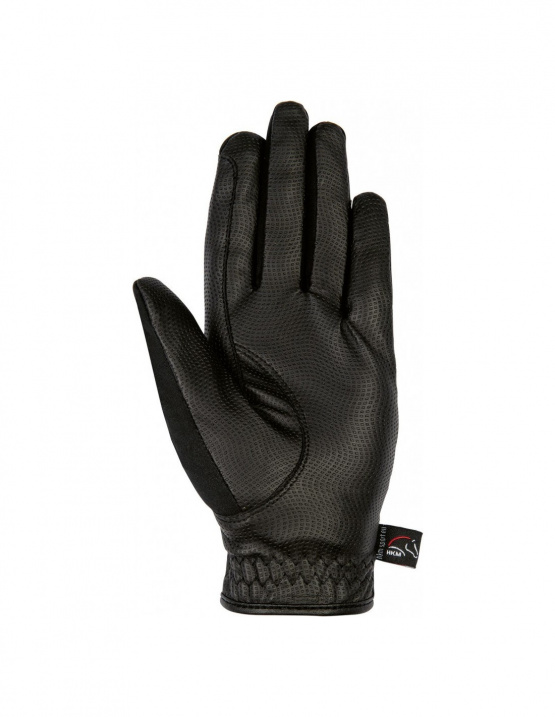 Gants HKM softshell noir (12 ans) neuf occasion