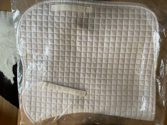 Tapis de selle Equiline blanc (cheval) occasion