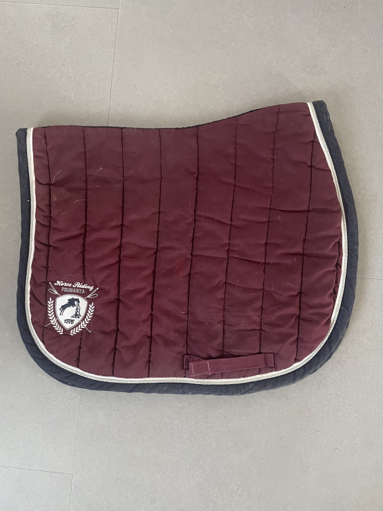 Tapis de selle Fouganza bordeaux (cheval) occasion