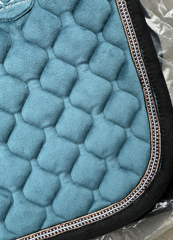 Tapis de Selle Anna Scarpati bleu (cheval) neuf occasion