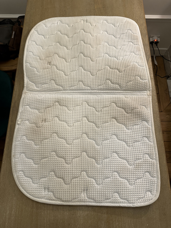 Tapis de selle Equithème blanc occasion