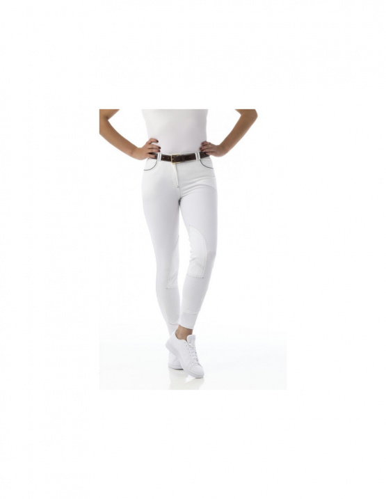 Pantalon équitation Equithème Verona blanc (10 ans) neuf occasion