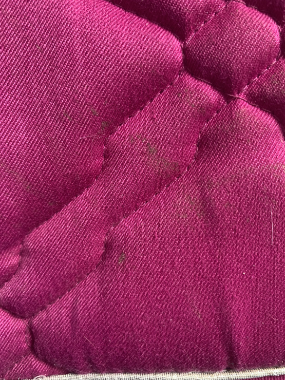 Tapis de selle HKM rose framboise shetland occasion