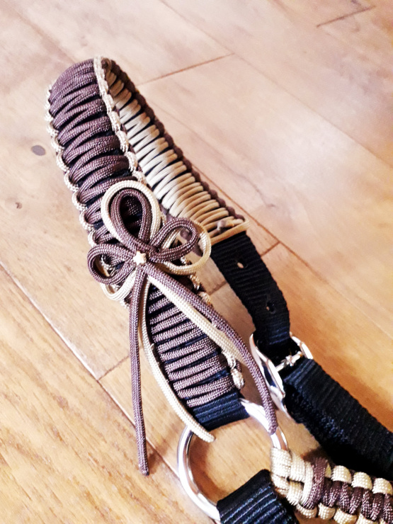 Licol et longe marron & noir (cheval) neuf occasion Licol et longe marron & noir (cheval) neuf occasion