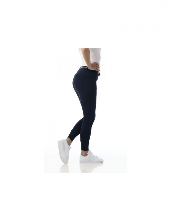 Pantalon équitation Equithème micro bleu (38) neuf occasion