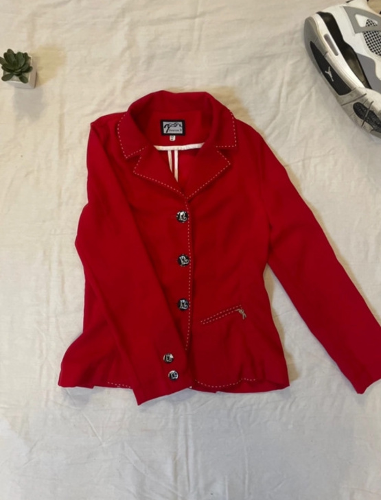 veste Pénélope Leprevost rouge (12 ans) occasion