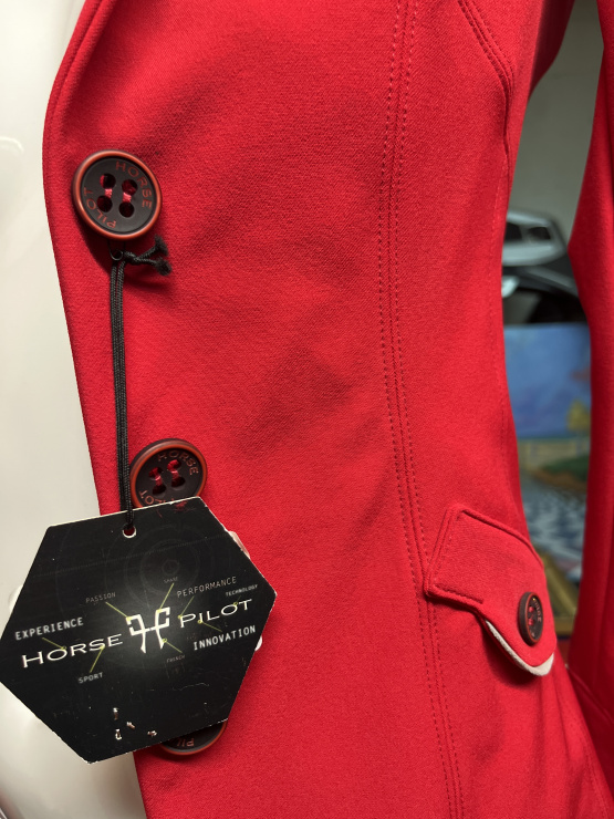 Veste concours Horse Pilot Tailor rouge T34 occasion