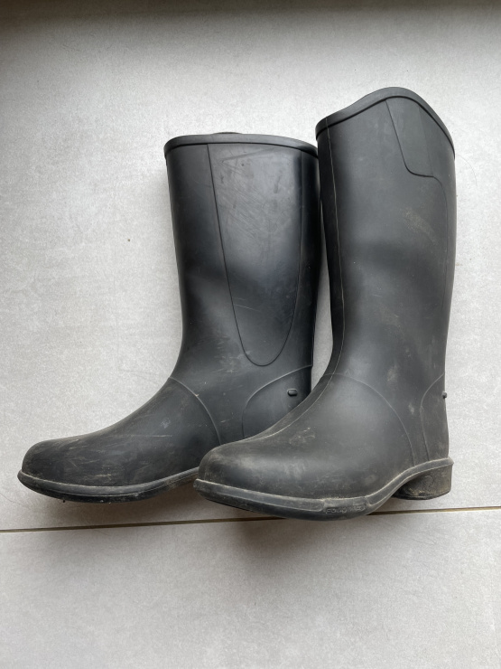 Bottes équitation Fouganza caoutchouc noir T31 occasion