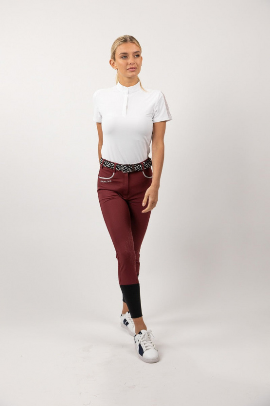 Pantalon équitation Harcour Jaltika bordeaux (34) occasion