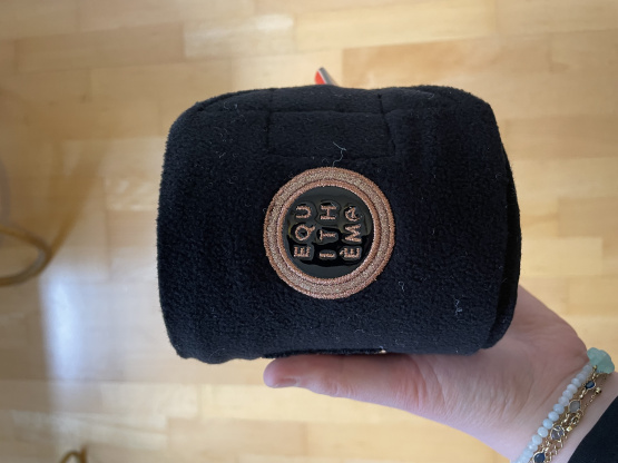 Bandes de polo Equithème noir (neuf) occasion