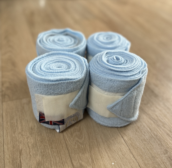 Bandes de polo Elizabeth Greenwood bleu*4 (cheval) occasion Bandes de polo Elizabeth Greenwood bleu*4 (cheval) occasion