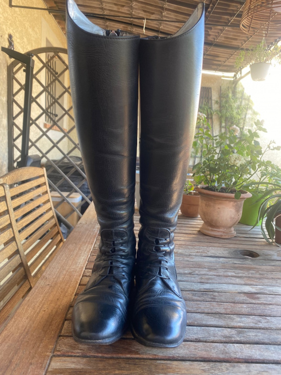 Bottes cuir Fabri noires occasion