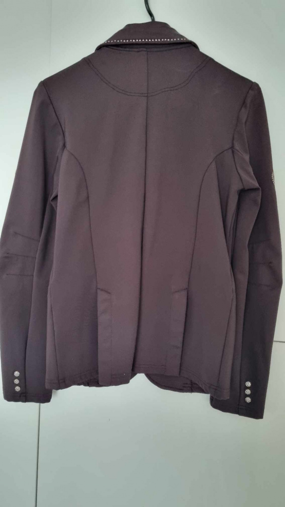 Veste concours Equithème marron strass (36) neuf occasion