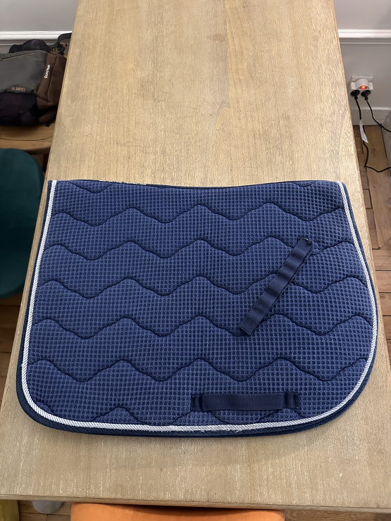 Tapis de selle Equithème bleu occasion