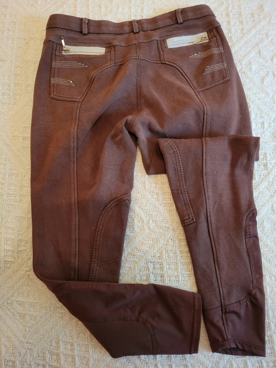 Pantalon équitation Equithème marron (38) occasion