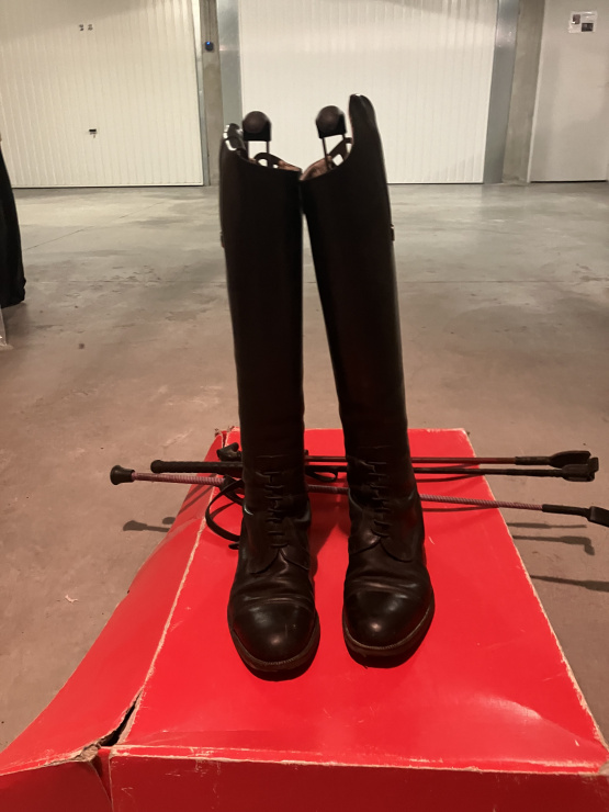 Bottes équitation Haf Equitation cuir noir (36) occasion