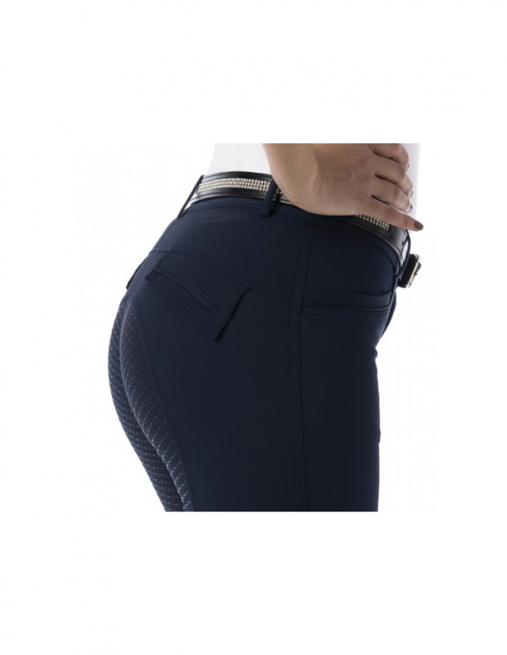Pantalon équitation Equithème micro bleu (38) neuf occasion
