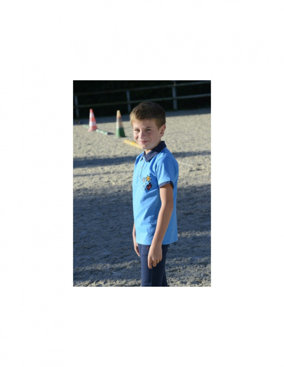 Polo équitation Equi-kids Cowboy bleu (8 ans) neuf occasion