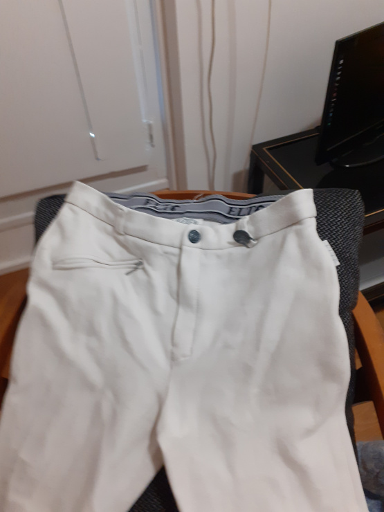 Lot 2 pantalons concours équitation blanc (36) occasion