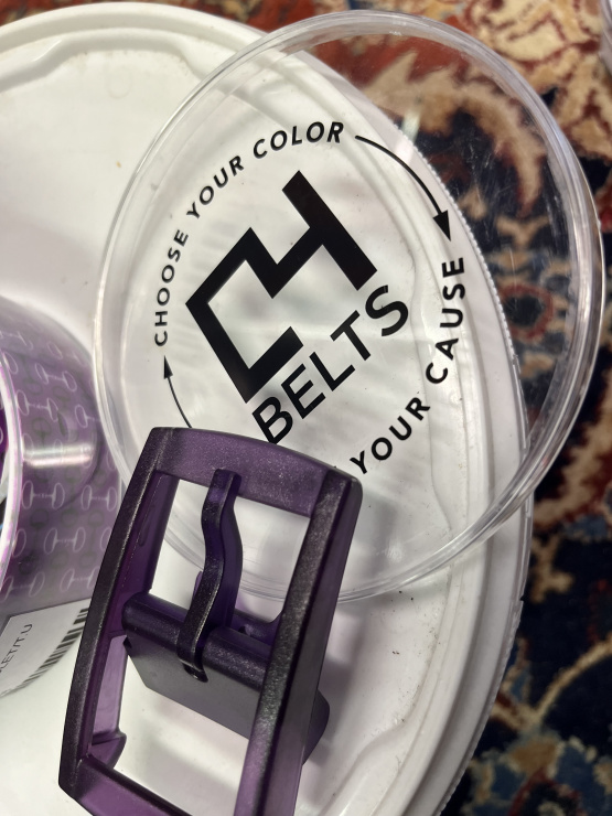Ceinture C4 Bordeaux réglable 125 cm (neuf) occasion