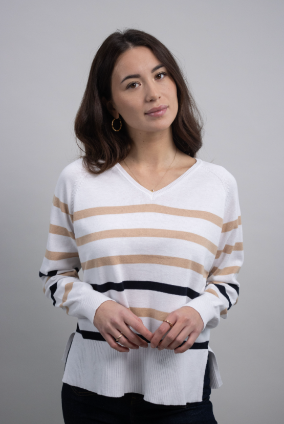 Pull Harcour Swala blanc (XL) neuf occasion