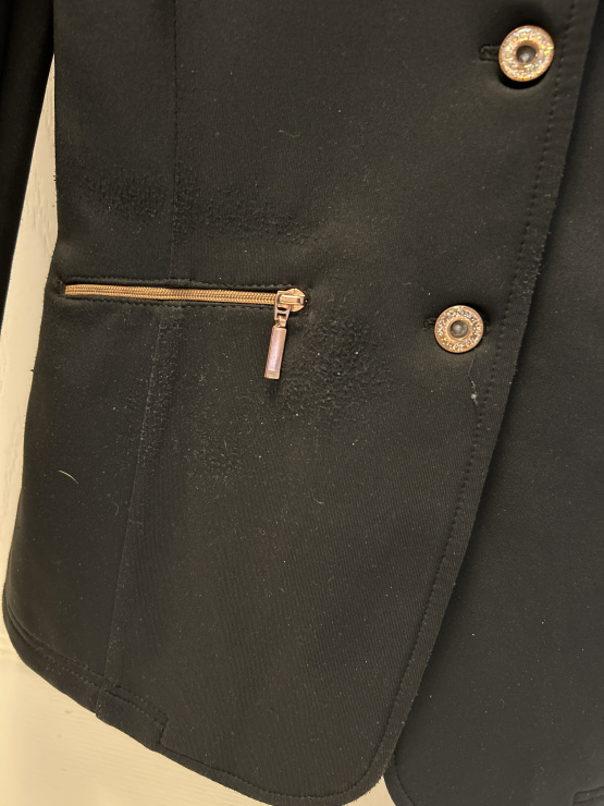 Veste concours Equithème noir (14 ans) occasion